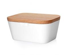 Aramox Caja de Mantequilla Caja de Mantequilla Corte de Queso Cajón de Frutas Sellado Rectangular Caja de Almacenamiento