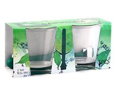 Anitex Set de 2 Vasos y Mortero para Caipiriña, 21x9.5x10 cm, 3 Unidades