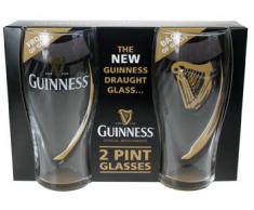 Guinness – Juego de 2 vasos con diseño de arpa
