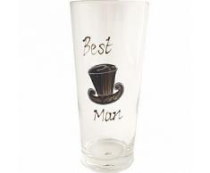 Best Man 'Vaso de pinta. (hat/tiara)