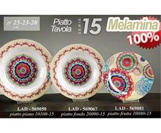 Cocina idea: juego de 12 para vajilla de melamina para Camping caravana jardín mar autocaravana