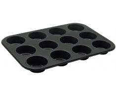 Zenker Black Metallic Molde Magdalenas, Antiadherente recubierta, 38 cm