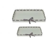 Lote de 2 Bandejas Rectangulares Decorativas para Tartas y Cupcakes . Repostería. Menaje de Cocina. Cumpleaños y Celebraciones.(Bandejas: 23 x 12 cm. - 29 x 18 cm.)