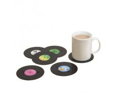 Spinning Hat - Posa-vasos de vinilo retro