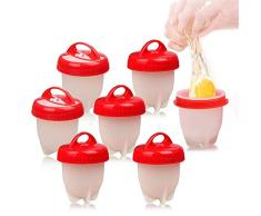 Cocedor Huevos, Cuecehuevos, Recipiente para Cocer Huevos, Ahorrar Tiempo, 7 PCS Cocedor Huevos Salud Y Seguro Huevos Escalfados Cocedor