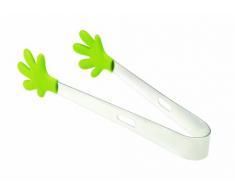 Contento 655282 Snap! - Pinzas para servir (acero inoxidable y silicona, resistente al calor), color verde