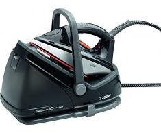 Clatronic DBS 3611 - Centro de planchado con autonomía ilimitada, suela cerámica, depósito 2,3 l, 2200 W, color negro y plateado