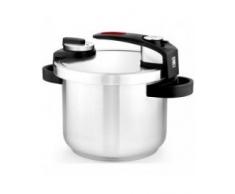 BRA Tekna - Olla a presiÃ³n rÃ¡pida 4 litros de fÃ¡cil uso, acero inoxidable 18/10, apta para todo tipo de cocinas, incluido inducciÃ³n