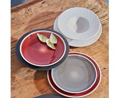 Villeroy & Boch Manufacture Rock - Plato para pasta, 29 cm, porcelana premium, color Blanco