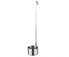 FITYLE Vino Cazo 500 Ml Cuchara Salsa Cuchara Mango Largo 304 Acero Inoxidable con Gancho, 100% Nuevo 500ml