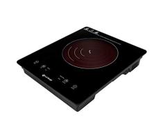 Grunkel - Placa de inducción portátil con Controles táctiles y 8 Niveles de Potencia - PIN-2000 - Autoapagado de Seguridad y Bloqueo Infantil - 2000 W - Cocina Para camper, viajes y campings. Negro
