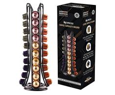 EVER RICH ® Soporte para cápsulas de café Nespresso (diseño giratorio) (40/48) (40 Black)
