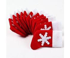 Topways® Decoración Navidad Cena , Navidad decoración de la mesa calcetines de Navidad cubiertos bolsillos soporte 12 pcs