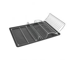 Metaltex Wingtex - Escurreplatos abatible con Bandeja, 10 x 31 x 45 cm