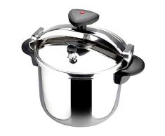 MAGEFESA Star Olla a presiÃ³n rÃ¡pida, fÃ¡cil Uso, Acero Inoxidable 18/10, Apta para inducciÃ³n. Fondo termodifusor, 3 Sistemas de Seguridad (Recta, 14 L)