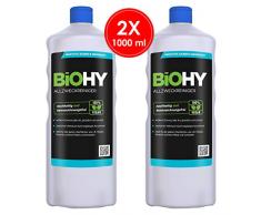 BIOHY Allzweckreiniger Limpiador multiusos, limpiador de alcohol, limpiador universal (2 x 1 litro) - Limpiador profesional de mantenimiento - Producto de limpieza ecológico