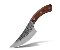 Ancient vine green Mango Hecho a Mano de deshuesar Cuchillo Forjado de Serbia Cocinero Cuchillo de Carnicero Carnicero Espiga Completa for Acampar al Aire Libre Barbacoa (Color : 5.5 Inch Bone Knife)