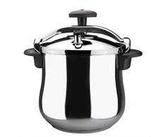 MAGEFESA Star Olla a presión rápida, fácil Uso, Acero Inoxidable 18/10, Apta para inducción. Fondo termodifusor, 3 Sistemas de Seguridad (BOMBEADA, 10L)