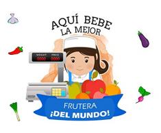 Planetacase Taza Desayuno Aquí Bebe la Mejor frutera del Mundo Regalo Original carteros frutería 330 mL