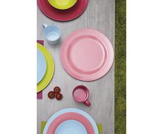 Zak diseños 2173-0420 Duo Cubiertos para Servir Ensalada, Kiwi, 26 cm, Rosa