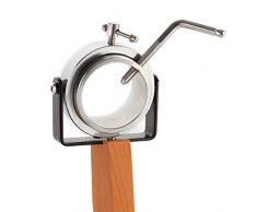 Quid Jamonero con Codo de Metal Giratorio, Soporte de Madera, 40 cm, 2