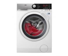 AEG L7FEE941 Lavadora de Libre Instalación, Carga Frontal, 9 Kg / 1400 rpm, Serie 7000, Motor Inverter, Función Vapor, Programa Rápido, Panel de control LCD, Puerta XL Blanca, Blanco, A+++ -30%