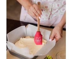 Persiverney Espátula de Crema de Silicona Espátula para Hornear Utensilios de Cocina para Cocina 2PCS Fabulous