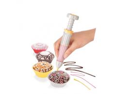 Tescoma 630536 BOLIGRAFO DECORADOR Delicia, Silicona, Gris, Transparente, Amarillo