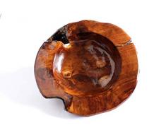 Cuenco de madera de teca grande, regalo inusual hecho a mano para Navidad, regalo de bienvenida, Boda, para él o ella. Envio seguido GRATIS.