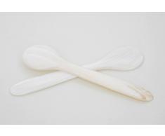 CUCHARA DE NÁCAR CUCHARILLA PARA HUEVOS CUCHARA MADRE DE PERLA CAVIAR HUEVOS CUBIERTOS PESCADO MERMELADA + BRILLIBRUM® FLYER