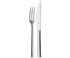 WMF Nuova - CuberterÃa para carne, cuchillo y tenedor monobloque de acero inoxidable