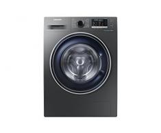 Samsung - Lavadora de acero inoxidable ww80j5555fx/EC autoportante de carga frontal 8 kg 1400 rpm - A + + + - Gris
