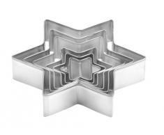 Tescoma 631364 JGO 6 Cortapastas Estrella Delicia, Metal, 6 Piezas