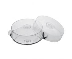 APS – Soporte para tartas con 2 fundas, diámetro 30 cm, altura de las cubiertas de 7 y 10 cm acero inoxidable manteles individuales con Producto Pack de 6