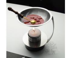 mnyr ajustable Fire altura calentador de cera se derrite perlas de calentador de cera sello de cera de fusión de pegamento herramienta de horno estufa olla para invitaciones de boda artes manualidades fusión cuchara Lightening Kit de vela