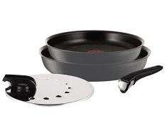 Tefal L6589202 Ingenio 5 Performance - Juego de sartenes y cacerolas, 4 Piezas, aptas para inducción, Color Negro