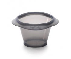 LÃ©kuÃ© Set de 6 Moldes para Coulant de Chocolate de Silicona, Negro/TranslÃºcido