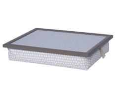 Unbekannt Andrew s Rodilla Laptray Bandeja con cojín Bandeja para Portátil Elegante Spot Grey