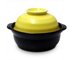 Escurridor de porcelana con universal de olla de barro amarillo (1050 cc) (Jap?n importaci?n / El paquete y el manual est?n escritos en japon?s)