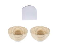 Cesta de prueba de pan redonda grande | Cesta de prueba de masa de ratán natural | Cuenco profesional para probar pan | Cuenco para hornear masa regalo panadero caja 13cmx6cm