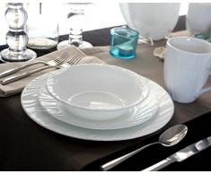 CORELLE Vajilla, Blanco, 16 Unidades