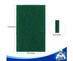MR.SIGA - Estropajos Resistentes para Cocina, Fregadero, 24 Unidades, 10 x 15 cm, Color Verde