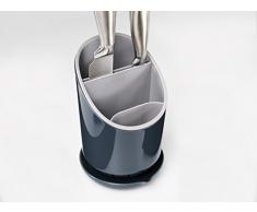 Joseph Joseph Dock, escurridor y Organizador de Cubiertos, Gris, 12.7x12x19 cm