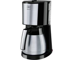 Melitta Cafetera de filtro con jarra isotérmica de acero inoxidable, Selector de aroma, Enjoy Top Therm, Negro/Acero inoxidable mate, 1017-08