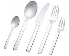 WMF Dune - Cubertería, 30 piezas, 6 comensales, cromargan protect, color plateado