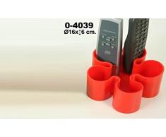 DonRegaloWeb - Portamandos de silicona con forma de flor en color rojo