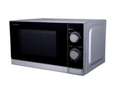 Sharp R200INW - Microondas, 20 l, control mecánico, 800 W, color plata