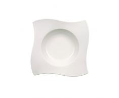 Villeroy & Boch NewWave 1025252698 Plato para Pasta de Onduladas Formas, 28 cm, Porcelana, Blanco