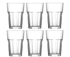 Lav - Juego de 6 vasos de caipirinha (250 ml), transparente