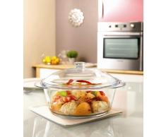 Pyrex 4936920 - Cazuela de Cristal Redonda (3,5 L), Transparente